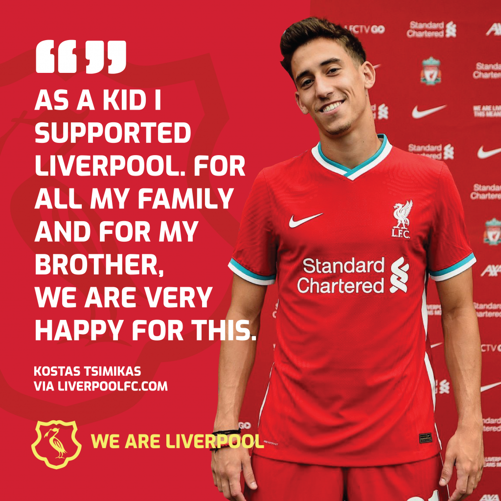 Left Back Kostas Tsimikas Signs For Liverpool Fc We Are Liverpool